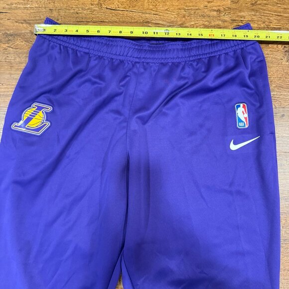 Nike Purple Los Angeles Lakers Spotlight Warm Up NBA Issued Sweat Pants Men 4XLT - Picture 9 of 11